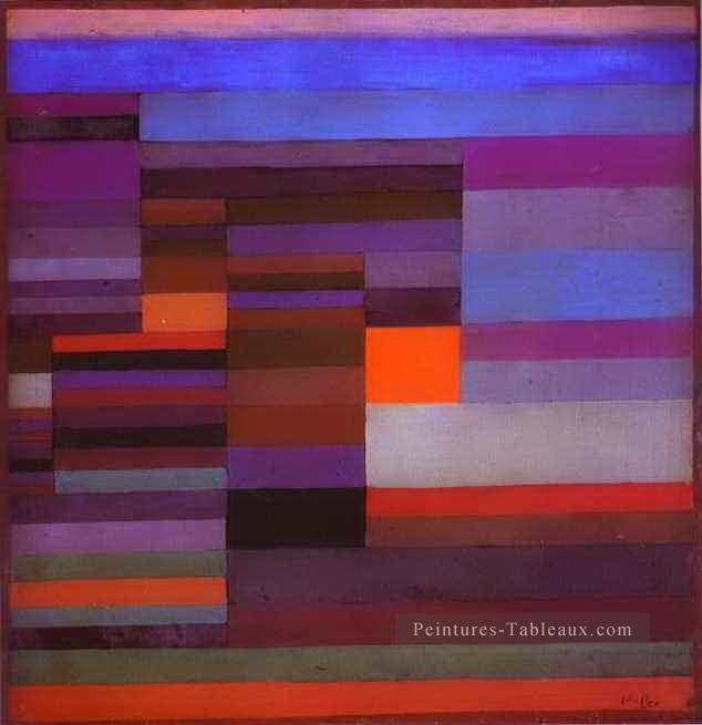 Soirée de feu Paul Klee Peintures à l'huile